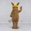 Custom Brown and Yellow Rabbit in a Hat Mascot Costume Adult Full Body Suit for Easter Events Custom Brown and Yellow Rabbit in a Hat Mascot Costume Adult Full Body Suit for Easter Events