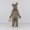 Custom Gray and Cream Rabbit Mascot Costume Adult Full Body Suit for Easter Events Custom Gray and Cream Rabbit Mascot Costume Adult Full Body Suit for Easter Events