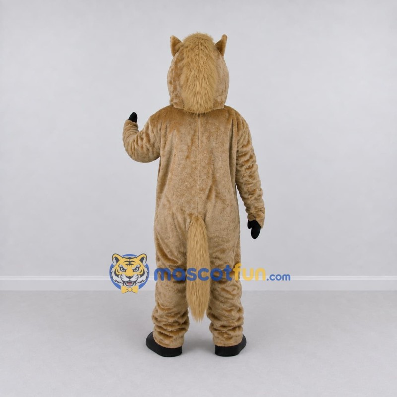Custom Tan Horse Mascot Costume Adult Full Body Suit for Farm Events Custom Tan Horse Mascot Costume Adult Full Body Suit for Farm Events