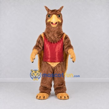 Custom Brown and Red Griffin Mascot Costume Adult Full Body Suit for Theme Parties
