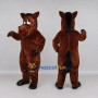 Custom Dark Brown and Black Horse with a Bridle Mascot Costume Adult Full Body Suit for Farm Events