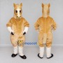Custom Golden Tan and White Horse Mascot Costume Adult Full Body Suit for Farm Events
