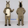 Custom Gray and Cream Donkey Mascot Costume Adult Full Body Suit for Farm Events Custom Gray and Cream Donkey Mascot Costume Adult Full Body Suit for Farm Events