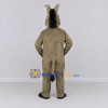 Custom Gray and Cream Donkey Mascot Costume Adult Full Body Suit for Farm Events Custom Gray and Cream Donkey Mascot Costume Adult Full Body Suit for Farm Events