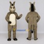 Custom Gray and Cream Donkey Mascot Costume Adult Full Body Suit for Farm Events