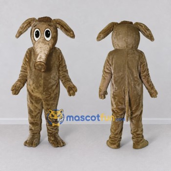 Custom Brown Aardvark Character Mascot Costume Adult Full Body Suit for Wildlife Events