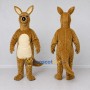 Custom Brown and Cream Kangaroo Mascot Costume Adult Full Body Suit for Wildlife Events