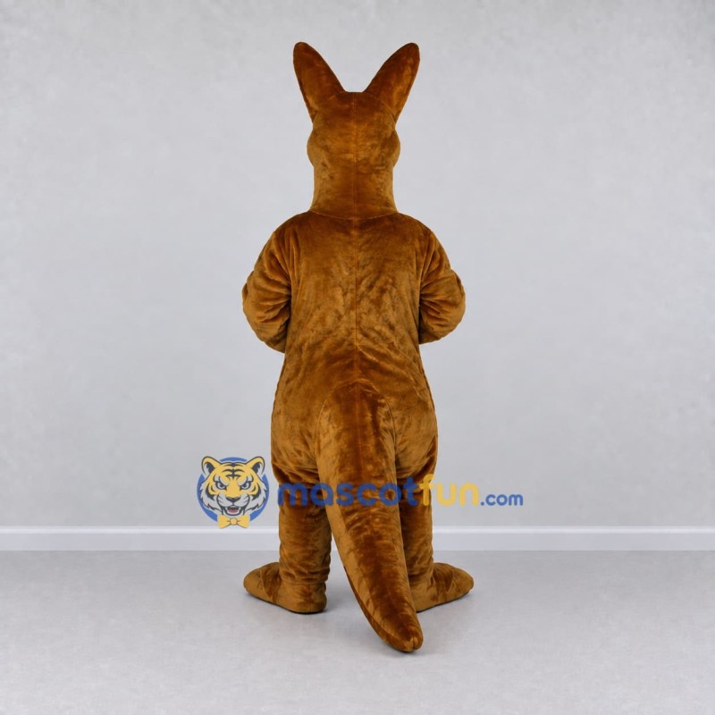 Custom Brown and Cream Kangaroo Mascot Costume Adult Full Body Suit for Wildlife Events
