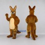 Custom Brown and Cream Kangaroo Mascot Costume Adult Full Body Suit for Wildlife Events