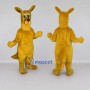 Custom Golden Yellow Kangaroo Mascot Costume Adult Full Body Suit for Wildlife Events