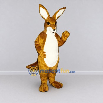 Custom Brown and White Kangaroo Mascot Costume Adult Full Body Suit for Wildlife Events
