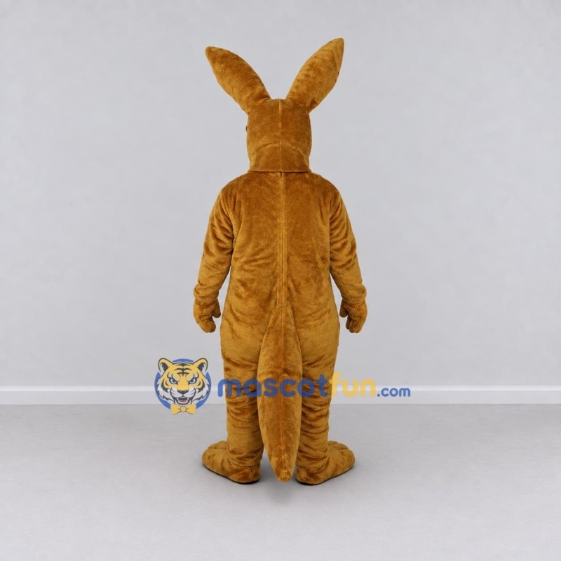 Custom Brown and White Kangaroo Mascot Costume Adult Full Body Suit for Wildlife Events Custom Brown and White Kangaroo Mascot Costume Adult Full Body Suit for Wildlife Events