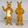 Custom Golden Brown and Cream Kangaroo Mascot Costume Adult Full Body Suit for Wildlife Events