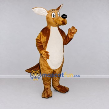 Custom Brown and White Kangaroo Mascot Costume Adult Full Body Suit for Wildlife Events