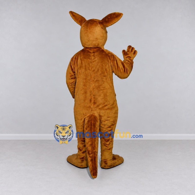 Custom Brown and White Kangaroo Mascot Costume Adult Full Body Suit for Wildlife Events Custom Brown and White Kangaroo Mascot Costume Adult Full Body Suit for Wildlife Events