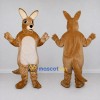 Custom Tan and White Kangaroo Mascot Costume Adult Full Body Suit for Wildlife Events Custom Tan and White Kangaroo Mascot Costume Adult Full Body Suit for Wildlife Events
