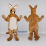 Custom Tan and White Kangaroo Mascot Costume Adult Full Body Suit for Wildlife Events