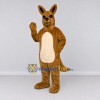 Custom Brown and Cream Kangaroo Mascot Costume Adult Full Body Suit for Wildlife Events