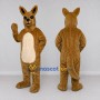Custom Brown and Cream Kangaroo Mascot Costume Adult Full Body Suit for Wildlife Events