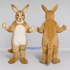 Custom Tan and White Kangaroo Mascot Costume Adult Full Body Suit for Wildlife Events Custom Tan and White Kangaroo Mascot Costume Adult Full Body Suit for Wildlife Events