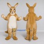Custom Tan and White Kangaroo Mascot Costume Adult Full Body Suit for Wildlife Events