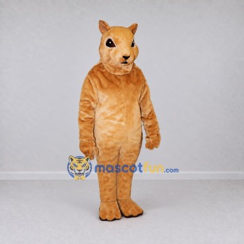 Custom Golden Tan Rodent Character Mascot Costume Adult Full Body Suit for Wildlife Events Custom Golden Tan Rodent Character Mascot Costume Adult Full Body Suit for Wildlife Events