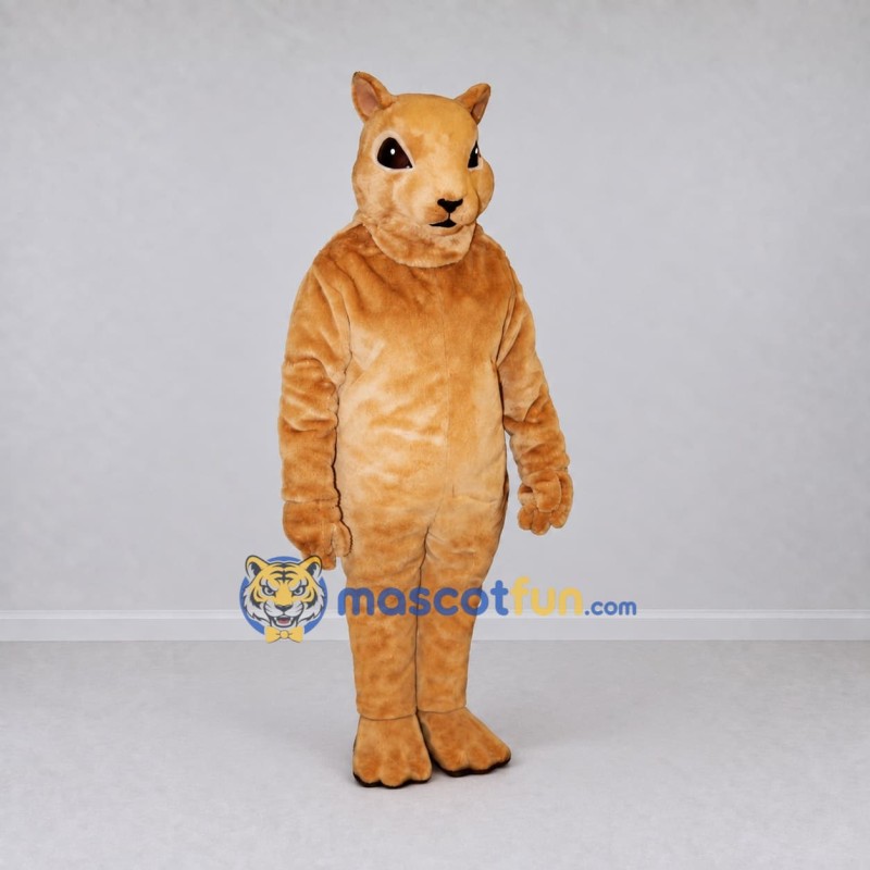 Custom Golden Tan Rodent Character Mascot Costume Adult Full Body Suit for Wildlife Events Custom Golden Tan Rodent Character Mascot Costume Adult Full Body Suit for Wildlife Events