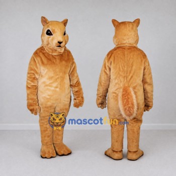 Custom Golden Tan Rodent Character Mascot Costume Adult Full Body Suit for Wildlife Events