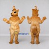 Custom Golden Brown Animal Character with a Hair Tuft Mascot Costume Adult Full Body Suit for Theme Parties Custom Golden Brown Animal Character with a Hair Tuft Mascot Costume Adult Full Body Suit for Theme Parties