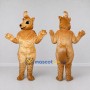 Custom Golden Brown Animal Character with a Hair Tuft Mascot Costume Adult Full Body Suit for Theme Parties