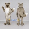 Custom Gray and White Fox Mascot Costume Adult Full Body Suit for Wildlife Events Custom Gray and White Fox Mascot Costume Adult Full Body Suit for Wildlife Events