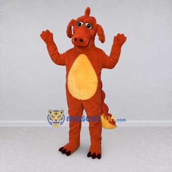 Custom Red and Yellow Dragon Mascot Costume Adult Full Body Suit for Theme Parties Custom Red and Yellow Dragon Mascot Costume Adult Full Body Suit for Theme Parties