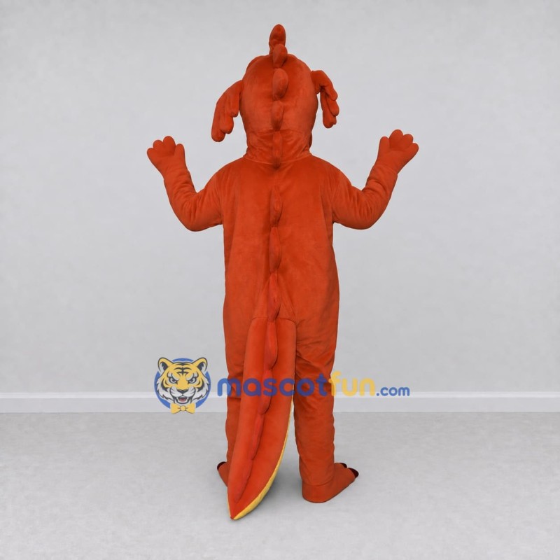 Custom Red and Yellow Dragon Mascot Costume Adult Full Body Suit for Theme Parties Custom Red and Yellow Dragon Mascot Costume Adult Full Body Suit for Theme Parties