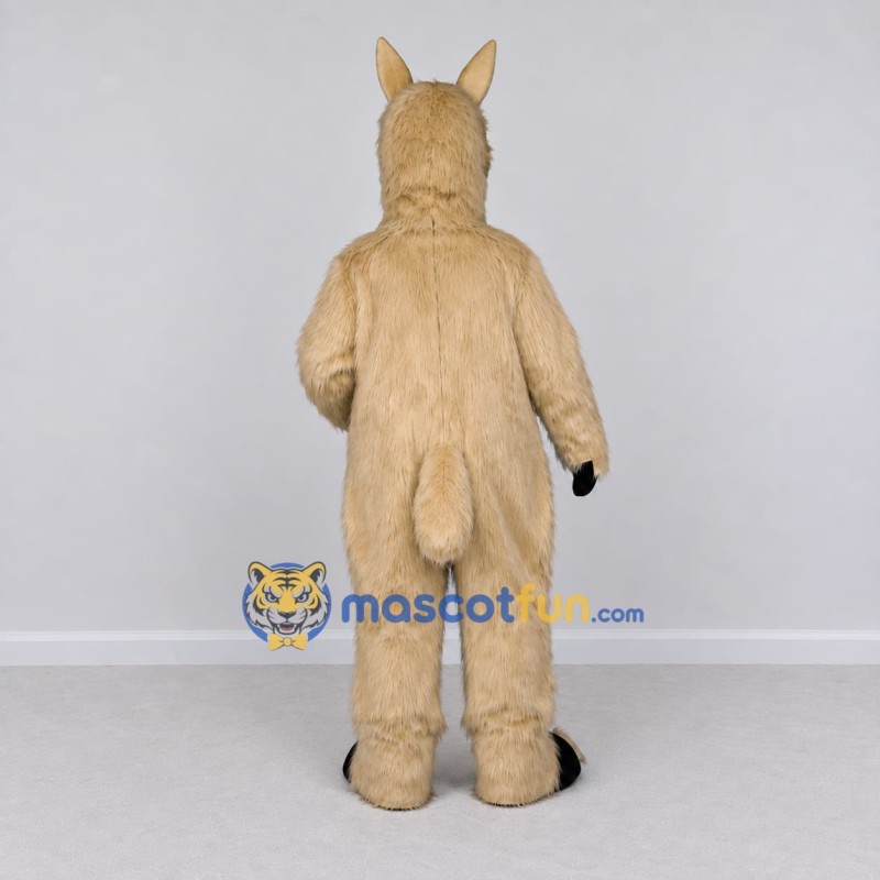 Custom Cream Llama Mascot Costume Adult Full Body Suit for Farm Events Custom Cream Llama Mascot Costume Adult Full Body Suit for Farm Events