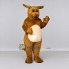 Custom Golden Brown and Cream Kangaroo Mascot Costume Adult Full Body Suit for Wildlife Events