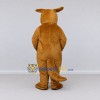 Custom Golden Brown and Cream Kangaroo Mascot Costume Adult Full Body Suit for Wildlife Events