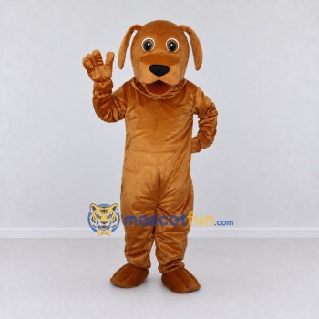 Custom Brown and Tan Dog Mascot Costume Adult Full Body Suit for Community Events