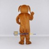 Custom Brown and Tan Dog Mascot Costume Adult Full Body Suit for Community Events Custom Brown and Tan Dog Mascot Costume Adult Full Body Suit for Community Events