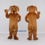 Custom Brown and Tan Dog Mascot Costume Adult Full Body Suit for Community Events