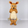 Custom Golden Tan and Cream Kangaroo Mascot Costume Adult Full Body Suit for Wildlife Events Custom Golden Tan and Cream Kangaroo Mascot Costume Adult Full Body Suit for Wildlife Events
