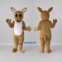 Custom Tan and White Kangaroo Mascot Costume Adult Full Body Suit for Wildlife Events