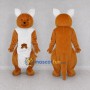 Custom Orange and White Kangaroo with a Joey Mascot Costume Adult Full Body Suit for Wildlife Events