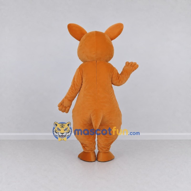 Custom Orange and White Kangaroo with a Joey Mascot Costume Adult Full Body Suit for Wildlife Events Custom Orange and White Kangaroo with a Joey Mascot Costume Adult Full Body Suit for Wildlife Events