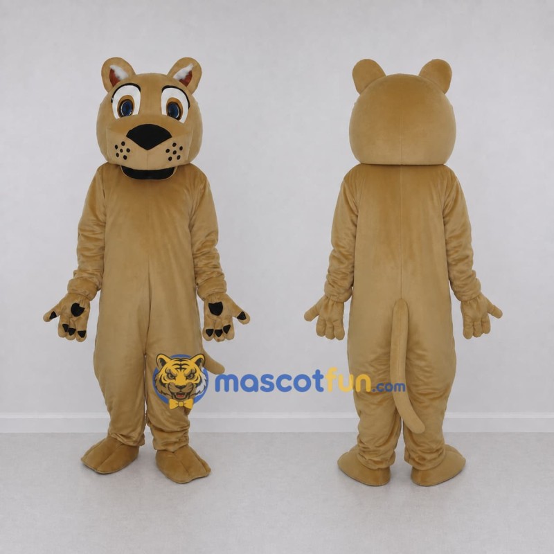 Custom Tan Dog Character Mascot Costume Adult Full Body Suit for Community Events Custom Tan Dog Character Mascot Costume Adult Full Body Suit for Community Events