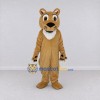 Custom Tan and White Dog Character Mascot Costume Adult Full Body Suit for Community Events Custom Tan and White Dog Character Mascot Costume Adult Full Body Suit for Community Events