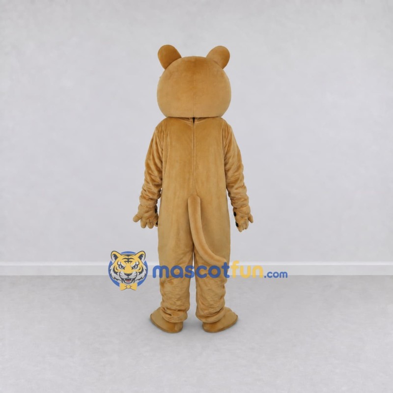 Custom Tan and White Dog Character Mascot Costume Adult Full Body Suit for Community Events Custom Tan and White Dog Character Mascot Costume Adult Full Body Suit for Community Events