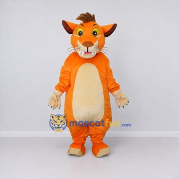 Custom Orange and Cream Cat Character Mascot Costume Adult Full Body Suit for School Events Custom Orange and Cream Cat Character Mascot Costume Adult Full Body Suit for School Events