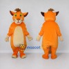 Custom Orange and Cream Cat Character Mascot Costume Adult Full Body Suit for School Events