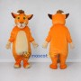 Custom Orange and Cream Cat Character Mascot Costume Adult Full Body Suit for School Events