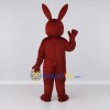 Custom Burgundy and Cream Rabbit Mascot Costume Adult Full Body Suit for Easter Events Custom Burgundy and Cream Rabbit Mascot Costume Adult Full Body Suit for Easter Events